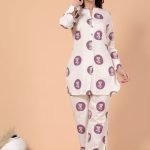 Jhumka Print Co ords -Wine