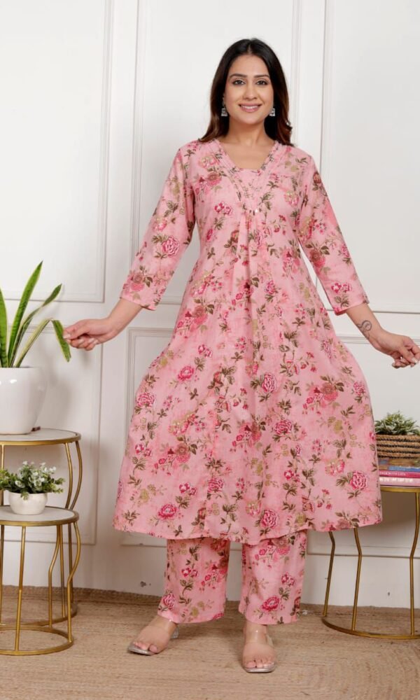 Floral Co-ord set-Pink