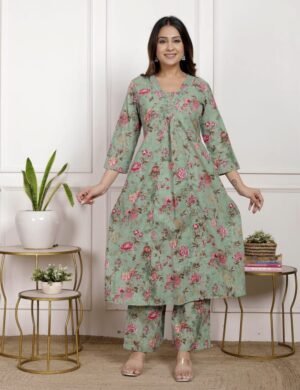 Floral Co-ord set - Green