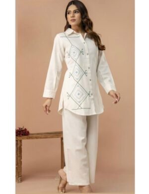 Whites Embroidered co-ords